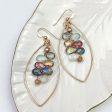 Boho Kaleidoscope Colorful Gems Statement Hoops For Cheap