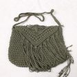 Small fresh hand woven crossbody bag ethnic wind cotton string tassel single shoulder bag new Online Sale