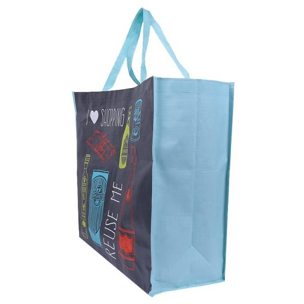 Wholesale Durable Supermarket Foldable Tote Carry Packaging Custom Reusable Non Woven Folding Shopping Bags Discount