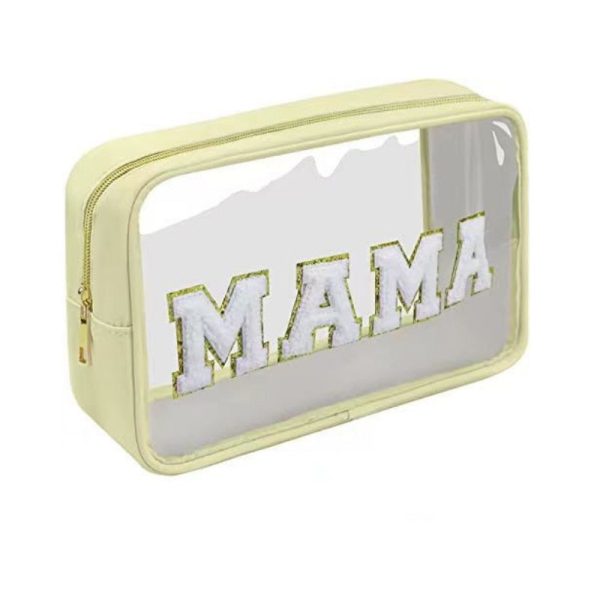 Transparent Letter Cosmetic Bag Airport Sundries Bag Travel Storage Bag Swimming Pool Storage Bag PVC Cosmetic Bag Storage Sale