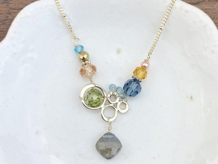 Aria Neutrals Small Bubble Necklace Cheap