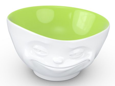 16 Oz. Bowl, Grinning Face, Pistachio Color Inside on Sale