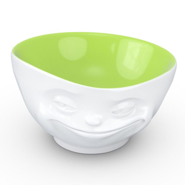 16 Oz. Bowl, Grinning Face, Pistachio Color Inside on Sale