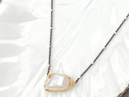 Chocolate Mystic Moonstone Necklace Online Sale