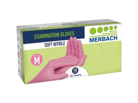 Merbach Handschoenen Soft-Nitril Roze (100 stuks) Fashion