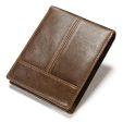 2021 Amazon men retro leather wallet cowhide business swipe card RFID wallet men Online Hot Sale