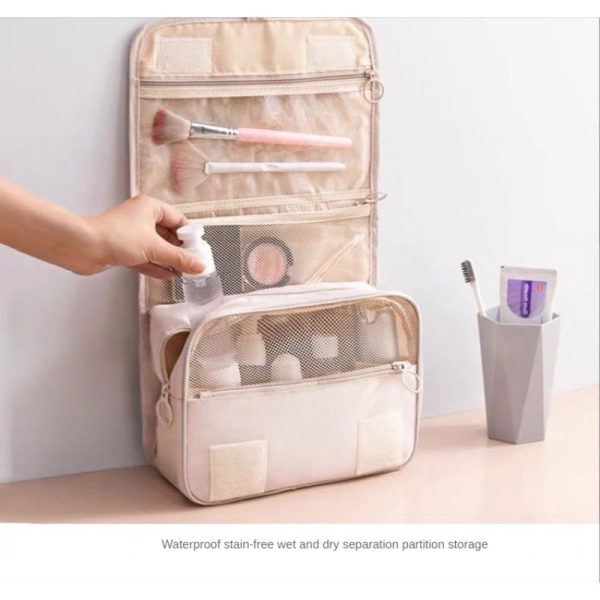 Travel Waterproof Hook Amenity Bag Makeup Oxford Cloth Multifunctional Folding Hanging Travel Storage Bag Sale