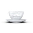 Coffee Cup with Saucer, Winking Face Online Sale