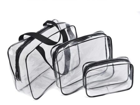 Small Travel Toilet Large Capacity Dry Wet Separation Transparent Cosmetic Bag Storage For Cheap