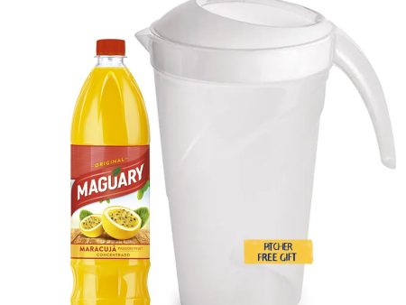 Maguary Passion Fruit Concentrate Juice 16.9 fl oz with 2 Quart BPA-Free Pitcher and Lid Discount