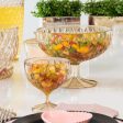 Plasutil Glass Dessert Bowls Set, 7 Pieces - 11.83 oz Cups, 64.25 oz Punch Bowl, Heavy Base Online