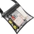 Transparent PVC Messenger Bag Adjustable Shoulder Strap Stadium Transparent Bag Outdoor Travel Sports Storage Bag Storage Fashion