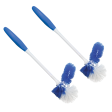 Lola Pro Euro Bowl Brush - with Under the Rim Angled Scrub Attachment -2 Pack Supply