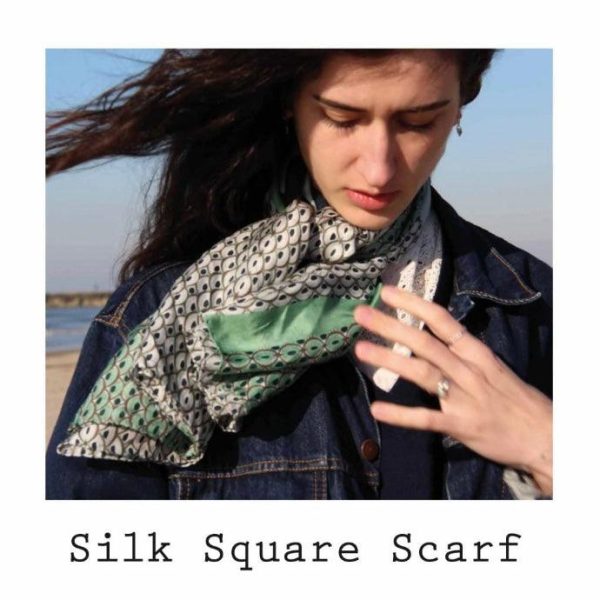 Silk French Art Scarves 44  by 44  Discount