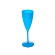 Neon Champagne Glass Pink Blue Yellow 6.08 Fl Oz Plasutil Online now