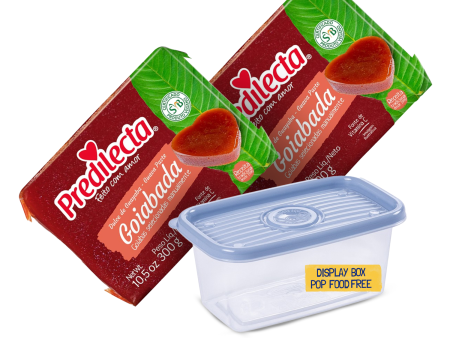 Predilecta Guava Paste 10.6 oz, 2 Pack | Bundle with Food Container 12.8 Fl Oz | All Natural, Vegan, Gluten Free, Imported from Brazil For Cheap