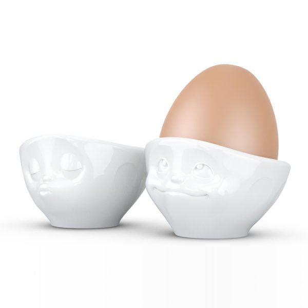 Egg Cup Set No. 1, Kissing  & Dreamy Face For Cheap