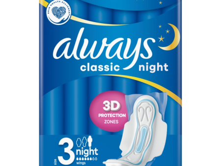 Always Maxi Classic Night Pads 8S Discount