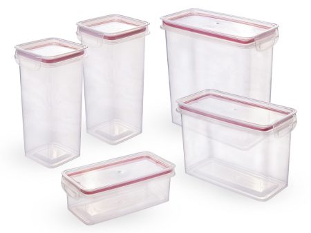 Plasutil 5 Piece Airtight Food Storage Container Set with Lids | BPA Free Cheap