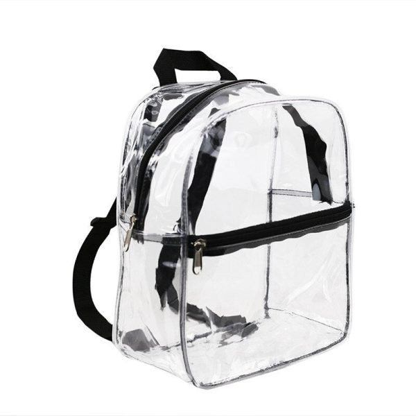 Transparent Schoolbag Fashion High Visibility Children s Beach Backpack Security Free Transparent PVC Schoolbag Storage For Discount