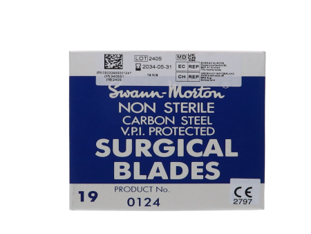 Swann Morton Mesje niet steriel #19 (blauw) – 100 stuks Supply