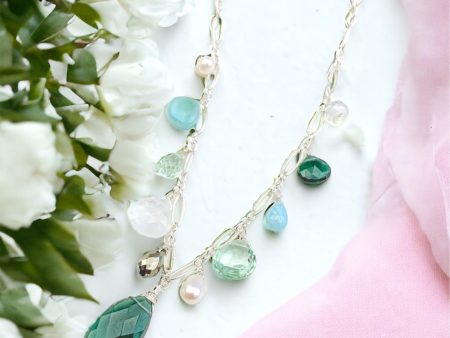 Siren Emerald Quartz & Gemstone Medley Necklace Supply