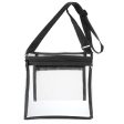 Transparent PVC Messenger Bag Adjustable Shoulder Strap Stadium Transparent Bag Outdoor Travel Sports Storage Bag Storage Fashion