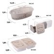 Plasutil Breakfast Storage Set, 5 Pieces, Reusable Containers, Bread Storage, Cake Holder, Toast & Bread Keeper, Cheese Storage Container, Deli Meat & Bacon Keeper Container BPA-Free on Sale