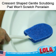 Bath & Toilet Bowl Scrubber, with Comfort Handle, Hang Hole, Non-Scratch and Removes Rings Supply