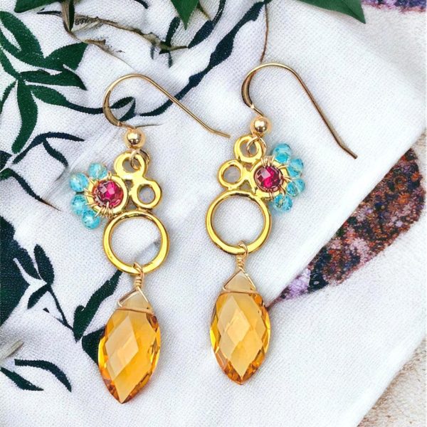 Ukraine 🇺🇦Fundraiser - Citrine Earrings Cheap