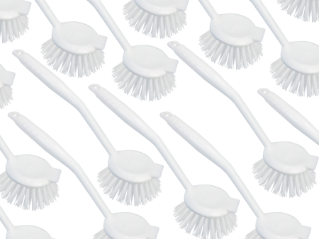 Dish Brush with Scraper, w  Non-Scratch Bristles -144 Pack For Discount