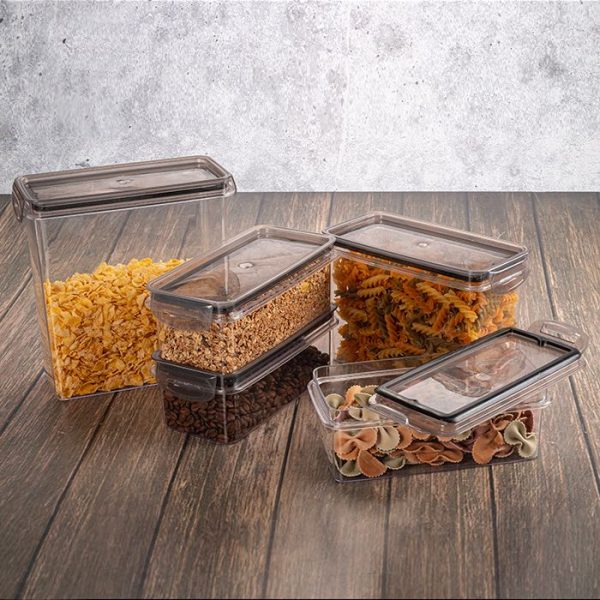 Plasutil 5 Piece Airtight Food Storage Container Set with Lids | BPA Free Fashion