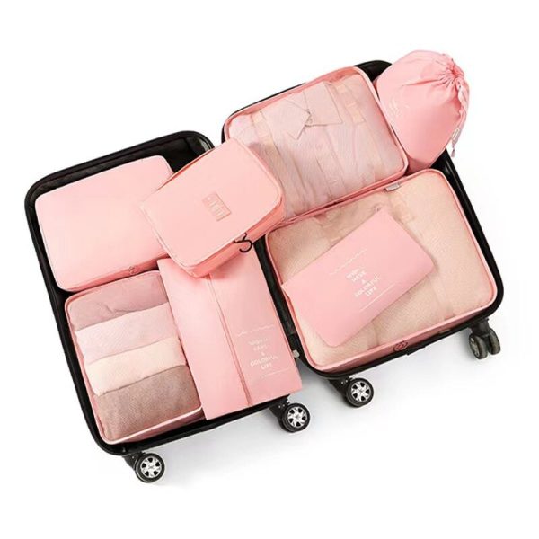 Travel Storage bag 8 piece high quality waterproof clothing storage bag Luggage storage package Online Sale