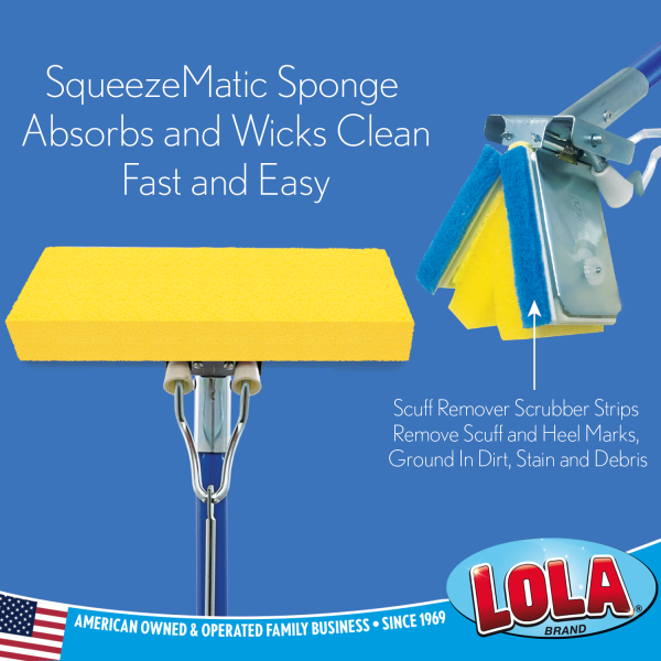 SqueezeMatic Butterfly Sponge Mop Refill, 9  Head, 2 CT For Discount