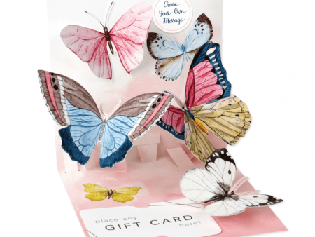 Watercolor Butterflies Pop Up Card For Discount