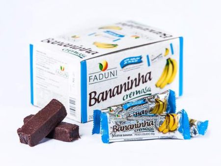 Creamy Banana Candy Bar No Sugar Added | 24 Count 1.05oz (30g) | Bananinha Cremosa S  Adição Açúcar Supply