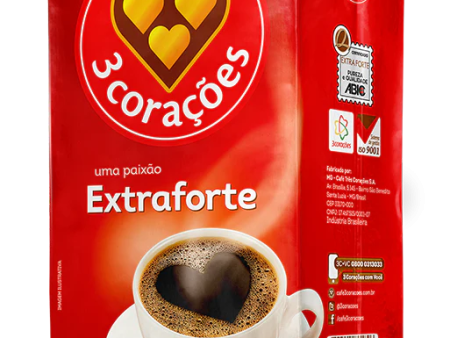 CAFE 3 CORAÇÕES EXTRA-FORTE 500G Cheap