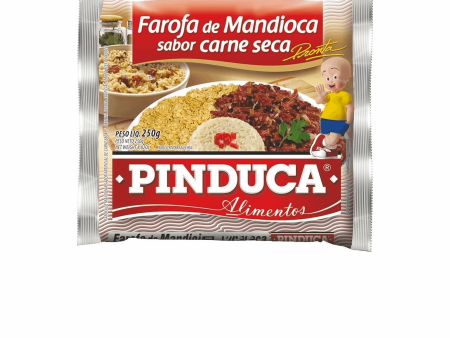 FAROFA DE MANDIOCA PRONTA PINDUCA SABOR CARNE SECA - 250G Online Hot Sale