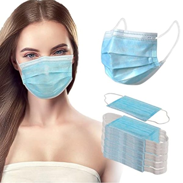 Face Mask 50 Pack Disposable, With Ear-loop, 3 Layers Filtered Mask For Discount