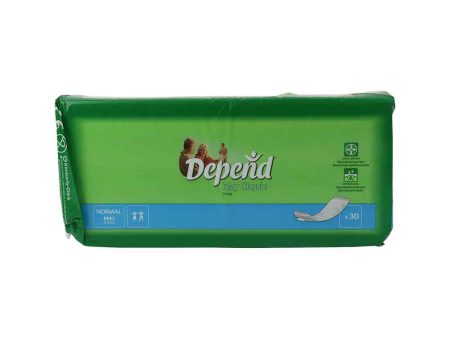 Depend Inlegkruisjes Classic Normal 9x30cm - 30 stuks Supply