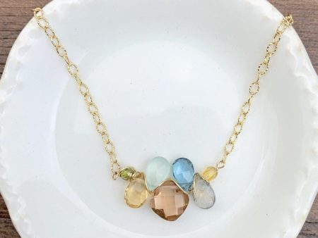 Pastel Mini Katie Colorful Gem Necklace Sale