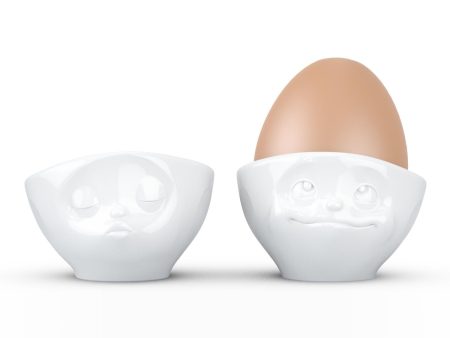 Egg Cup Set No. 1, Kissing  & Dreamy Face For Cheap