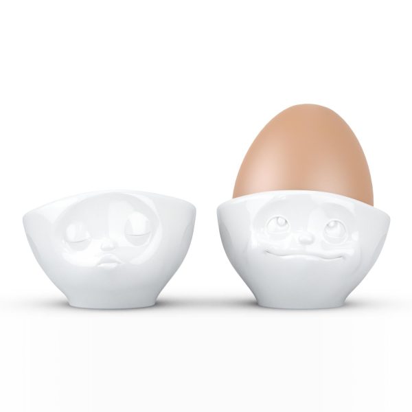 Egg Cup Set No. 1, Kissing  & Dreamy Face For Cheap