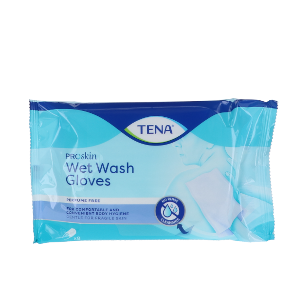 TENA ProSkin Reinigende Wasgloves - Geurloos, 8 stuks For Discount