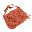 Small fresh hand woven crossbody bag ethnic wind cotton string tassel single shoulder bag new Online Sale