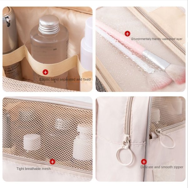 Travel Waterproof Hook Amenity Bag Makeup Oxford Cloth Multifunctional Folding Hanging Travel Storage Bag Sale