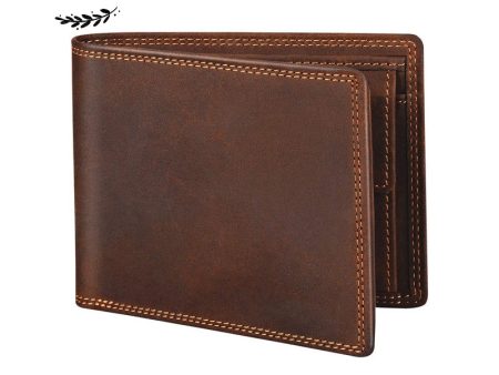 The new Crazy Horse leather multi-card men s leather Money bag RFID anti-magnetic customized wallet Hot on Sale