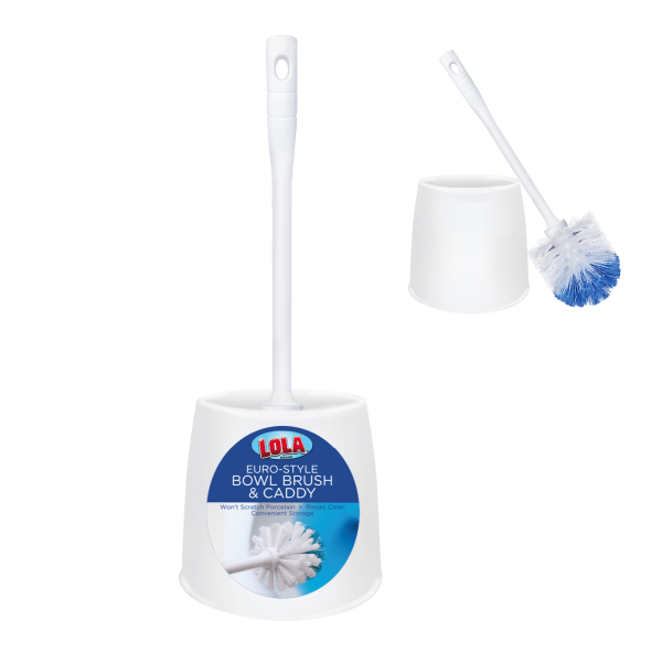 Toilet Bowl Brush & Caddy For Sale