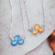 Ukraine 🇺🇦Fundraiser - mini Tri-Gem Necklaces on Sale