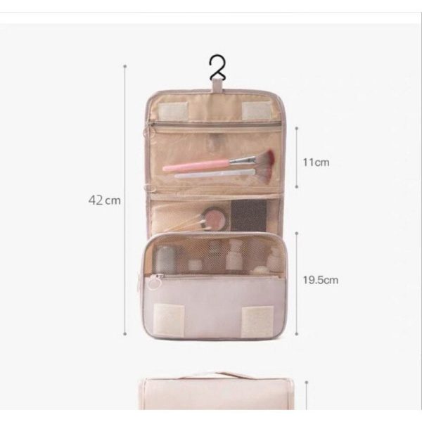 Travel Waterproof Hook Amenity Bag Makeup Oxford Cloth Multifunctional Folding Hanging Travel Storage Bag Storage For Discount